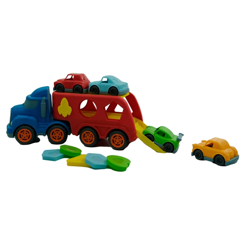 CAMION KIDDO 2 AUTOS Y FIGURAS DE ENCAJE - 4