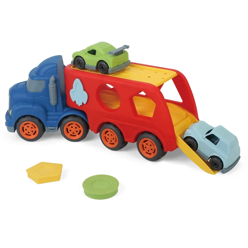 CAMION KIDDO 2 AUTOS Y FIGURAS DE ENCAJE - 5
