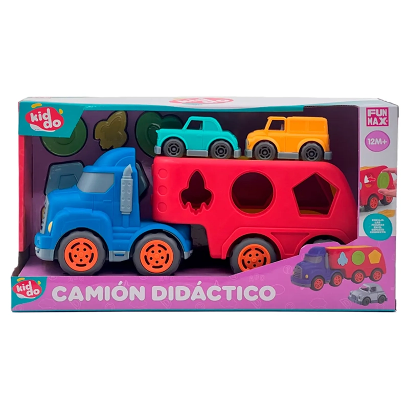 CAMION KIDDO 2 AUTOS Y FIGURAS DE ENCAJE - 6