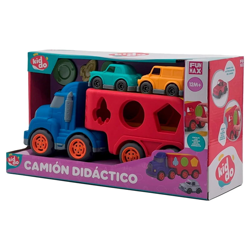 CAMION KIDDO 2 AUTOS Y FIGURAS DE ENCAJE - 7