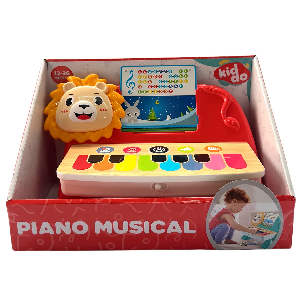 KIDDO PIANO APRENDIZAJE LUZ Y SONIDO - 3