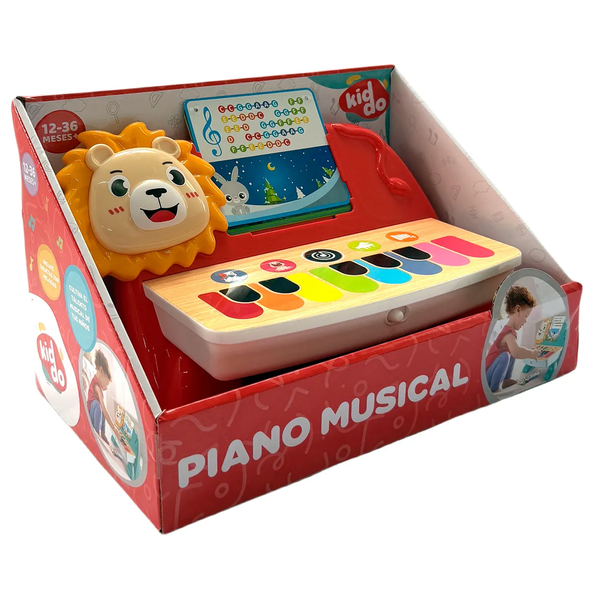 KIDDO PIANO APRENDIZAJE LUZ Y SONIDO - 4