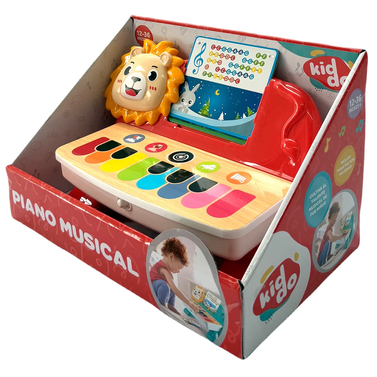 KIDDO PIANO APRENDIZAJE LUZ Y SONIDO - 5