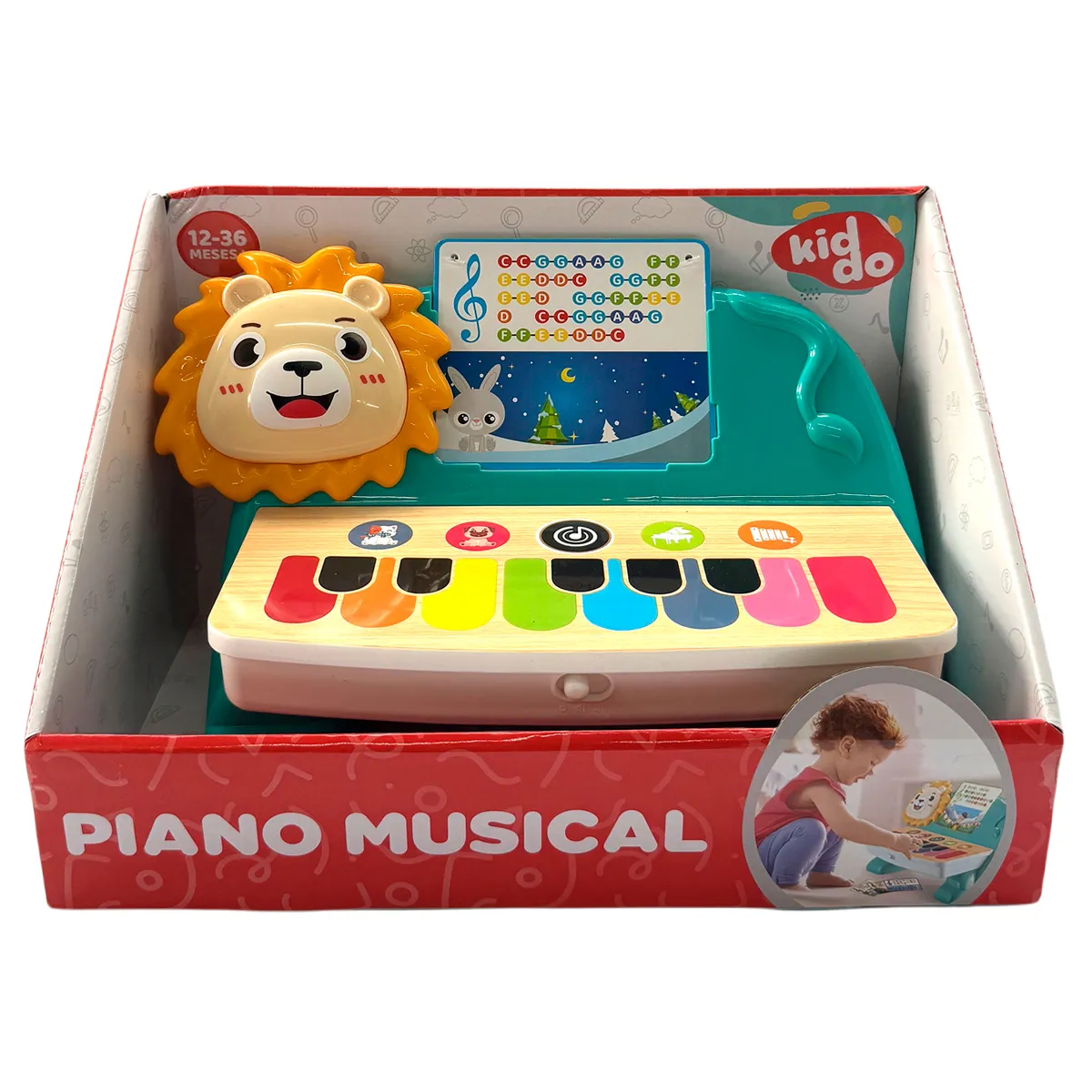 KIDDO PIANO APRENDIZAJE LUZ Y SONIDO - 9
