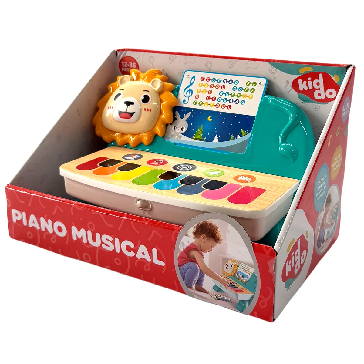 KIDDO PIANO APRENDIZAJE LUZ Y SONIDO - 10