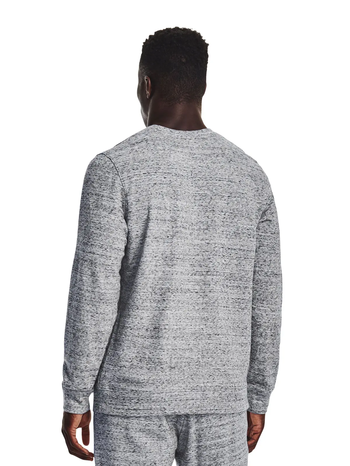 POLERÓN HOMBRE UNDER ARMOUR 1370404 GRIS MANGA LARGA RIVAL TERRY CREW - 2