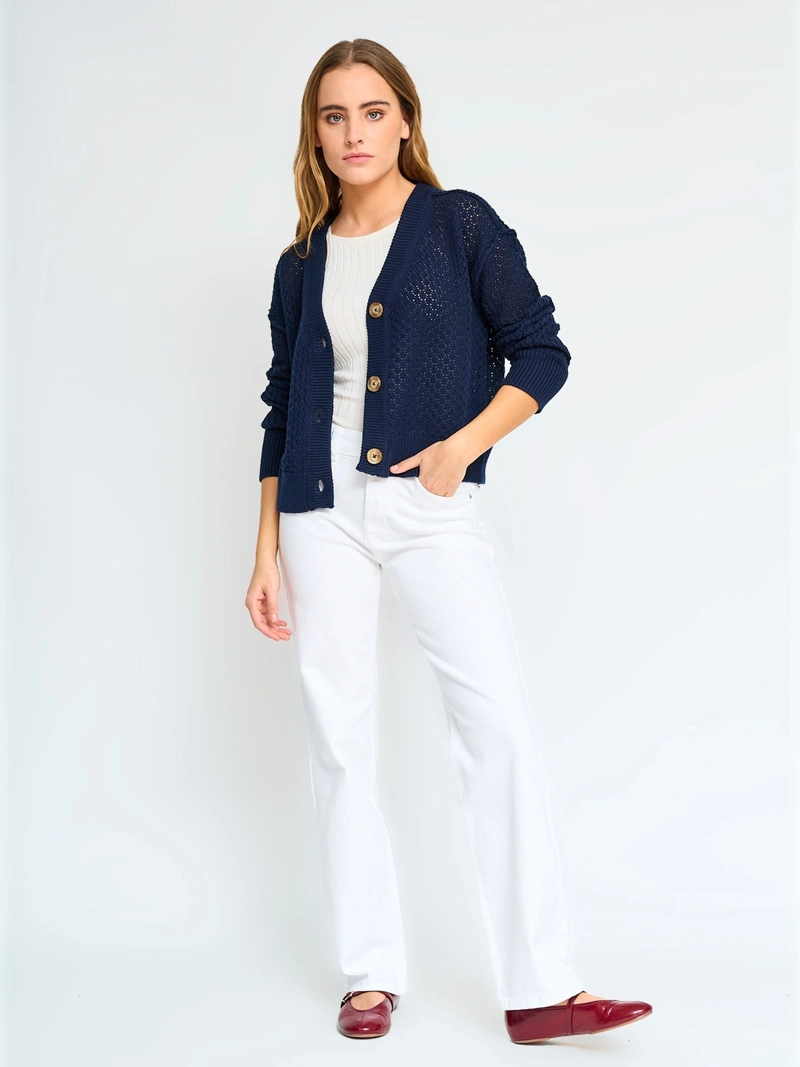 CARDIGAN ALGODÓN MUJER PEPE JEANS CALADO - 4