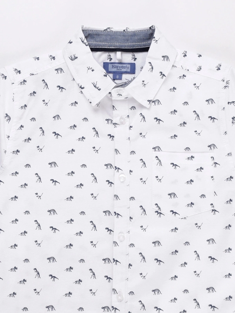 CAMISA MANGA CORTA NIÑO HARVEST OXFORD - 3
