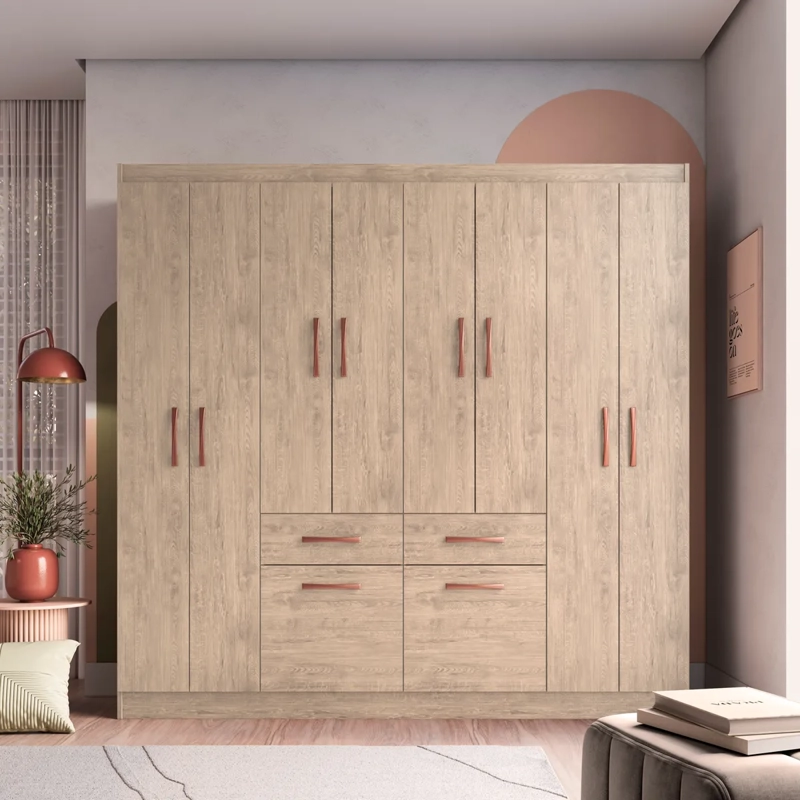 CLÓSET ALTAVISION 588008 AMARULA BEIGE 8 PUERTAS 2 CAJONES - 5