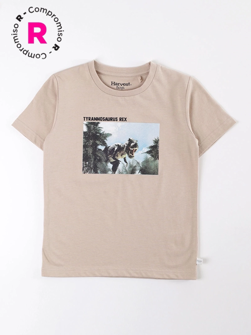 POLERA MANGA CORTA NIÑO HARVEST TIRANOSAURUS REX - 1