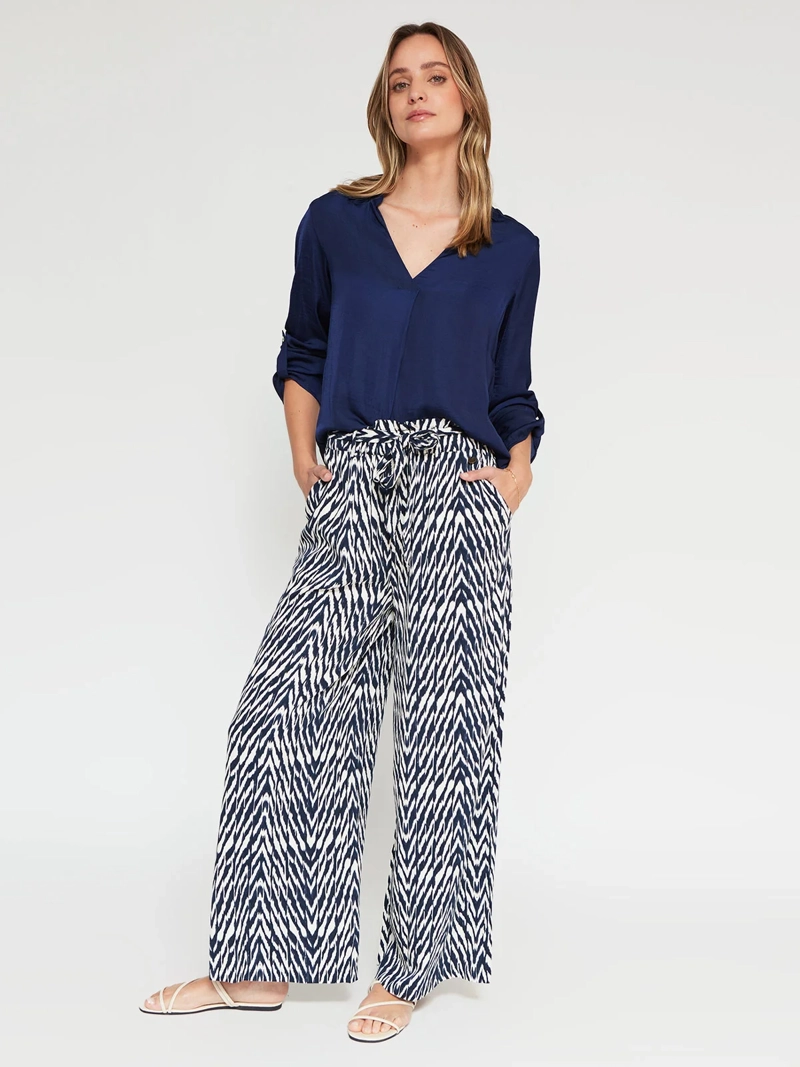 BLUSA MUJER REGATTA CUELLO CAMISERO MANGA LARGA SATINADA - 4