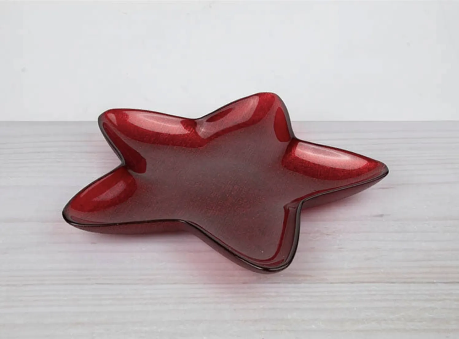 ADORNO RIPLEY HOME ESTRELLA GLITTER L ROJA