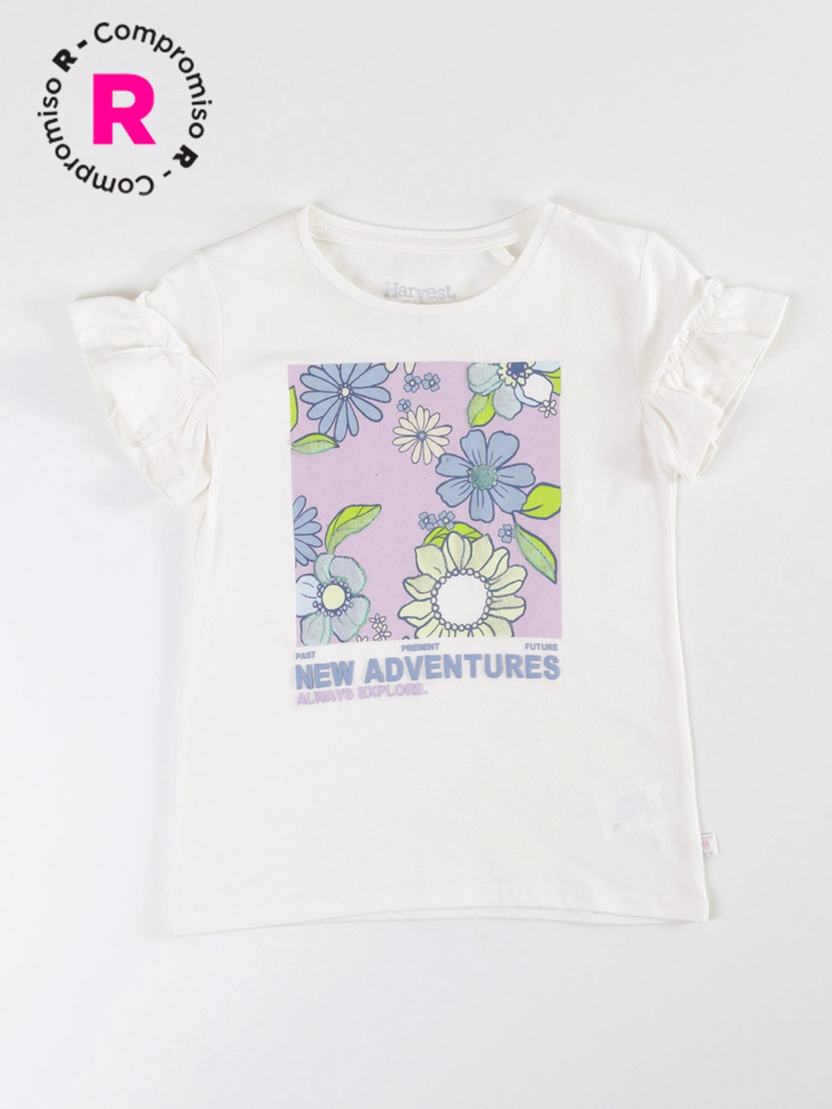 POLERA MANGA CORTA NIÑA HARVEST LENTEJUELAS - 1