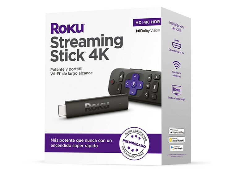 DISPOSITIVO DE STREAMING ROKU 4K STREAMING STICK REFABRICADO - 1