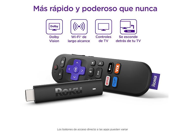 DISPOSITIVO DE STREAMING ROKU 4K STREAMING STICK REFABRICADO - 2