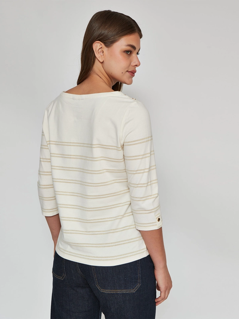 POLERA MUJER CACHAREL ALGODÓN MANGA 3/4 - 2