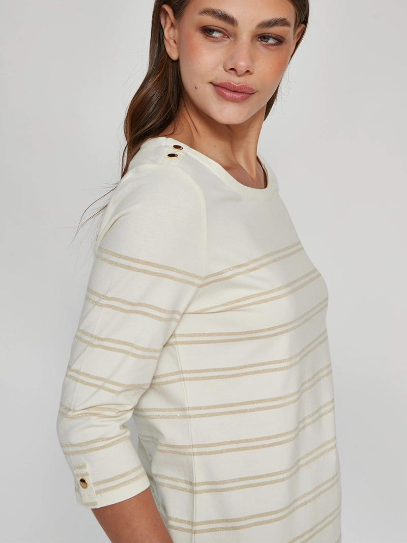 POLERA MUJER CACHAREL ALGODÓN MANGA 3/4 - 3