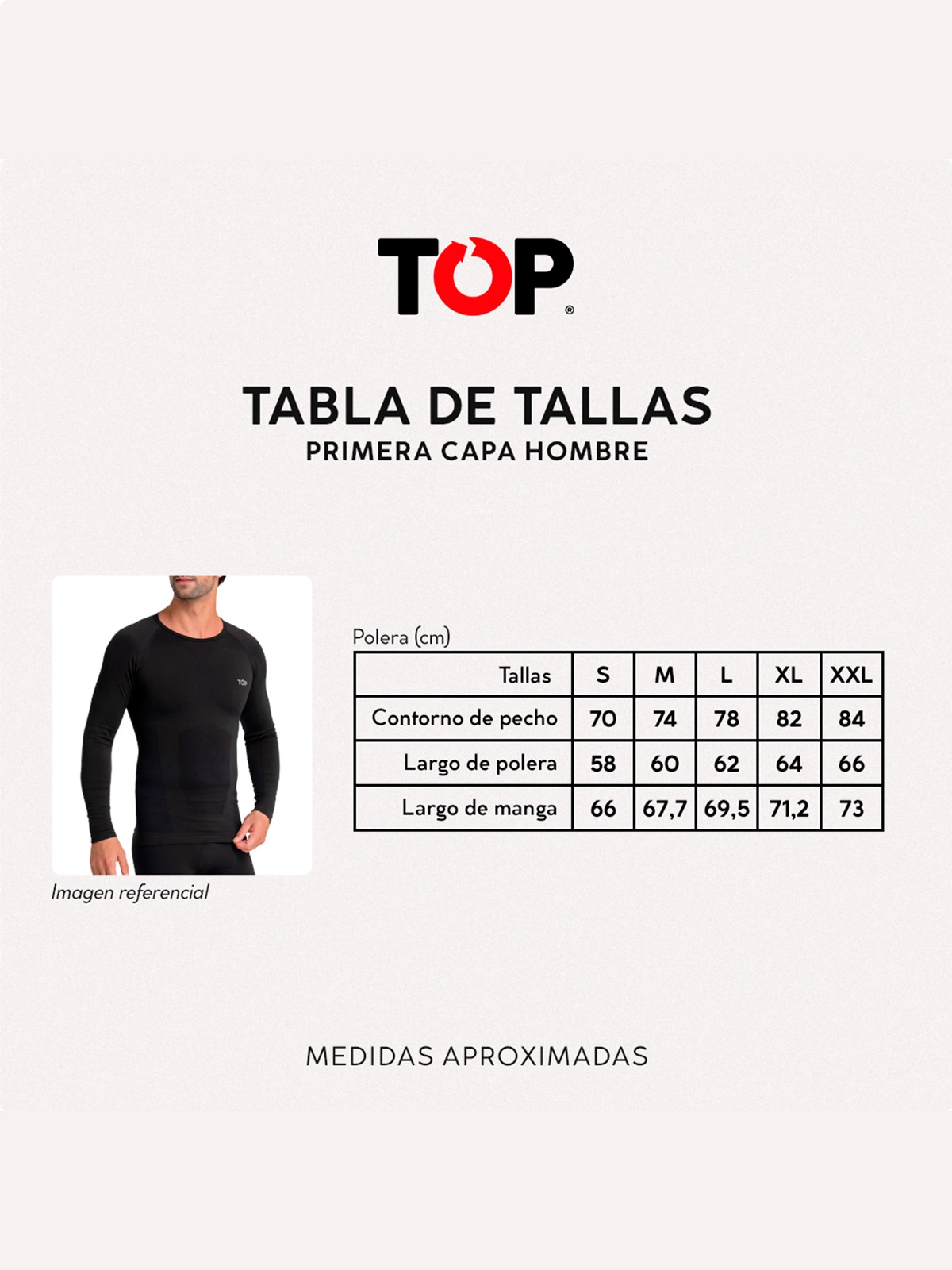 PRIMERA CAPA HOMBRE TOP NEGRO 186MCOB25C1 - 4