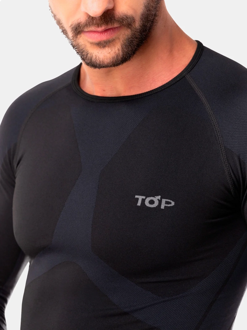 CAMISETA HOMBRE TOP NEGRO 186M25C1 - 4