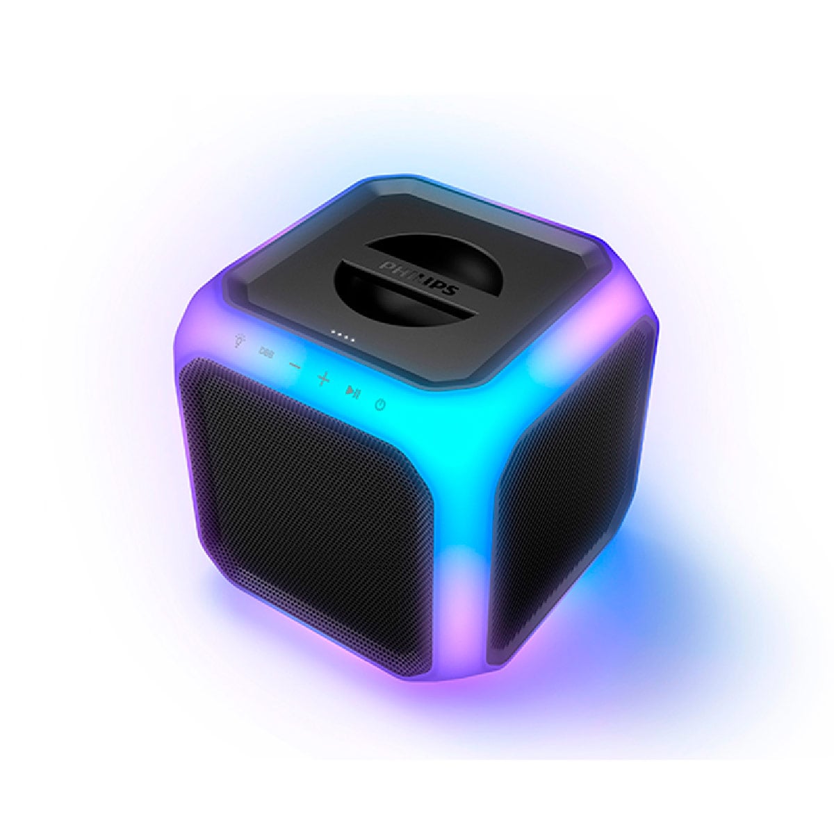 PARLANTE BLUETOOTH PHILIPS FIESTA CUBO TAX7207BK - 2