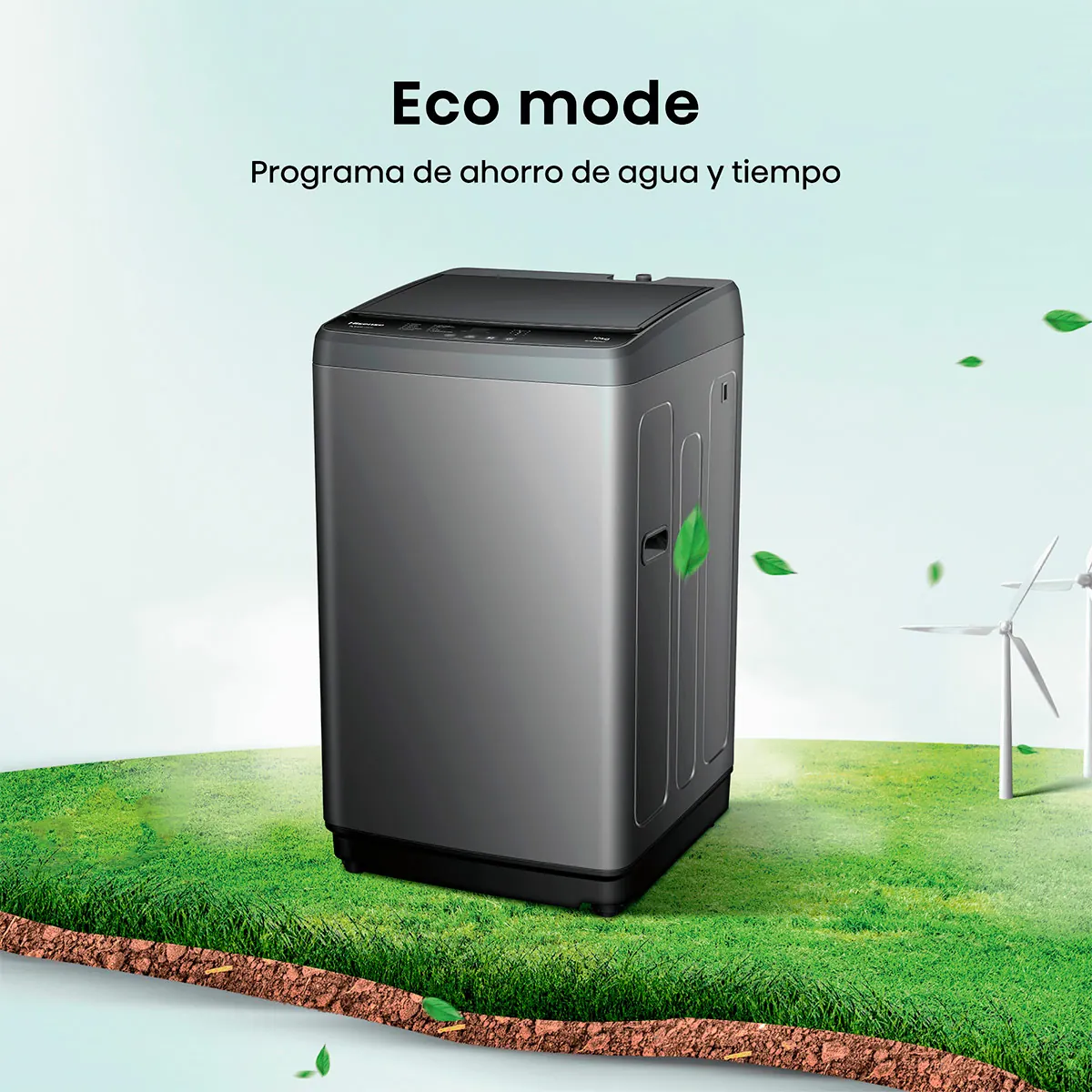 LAVADORA CARGA SUPERIOR HISENSE WT1D1030UT 10KG GRAFITO - 6