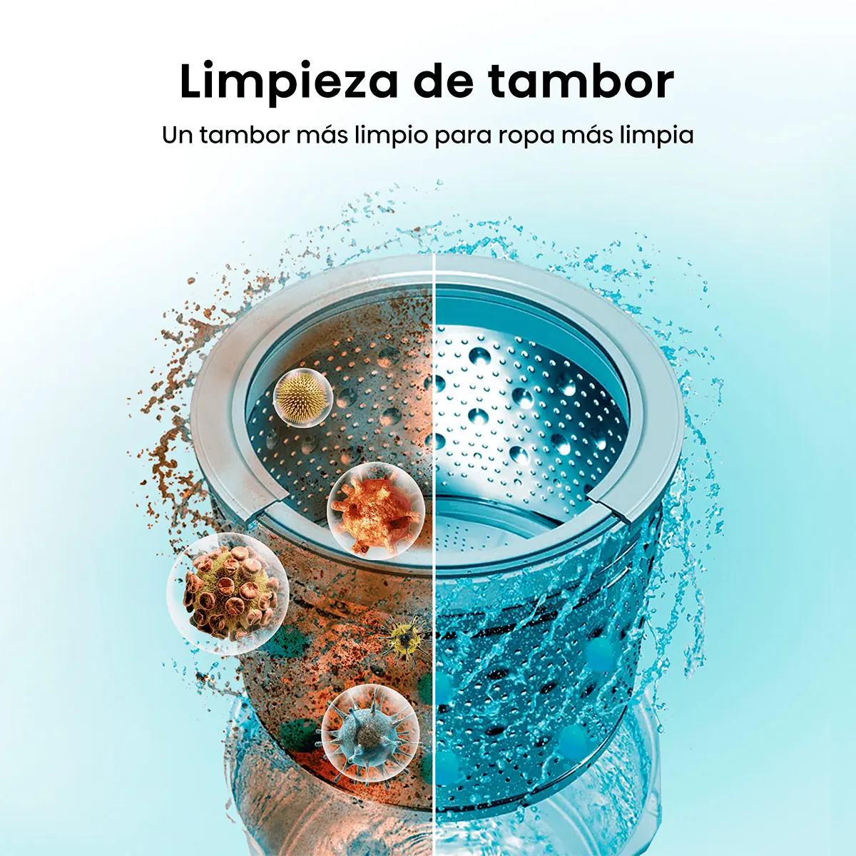 LAVADORA CARGA SUPERIOR HISENSE WT1D1030UT 10KG GRAFITO - 8