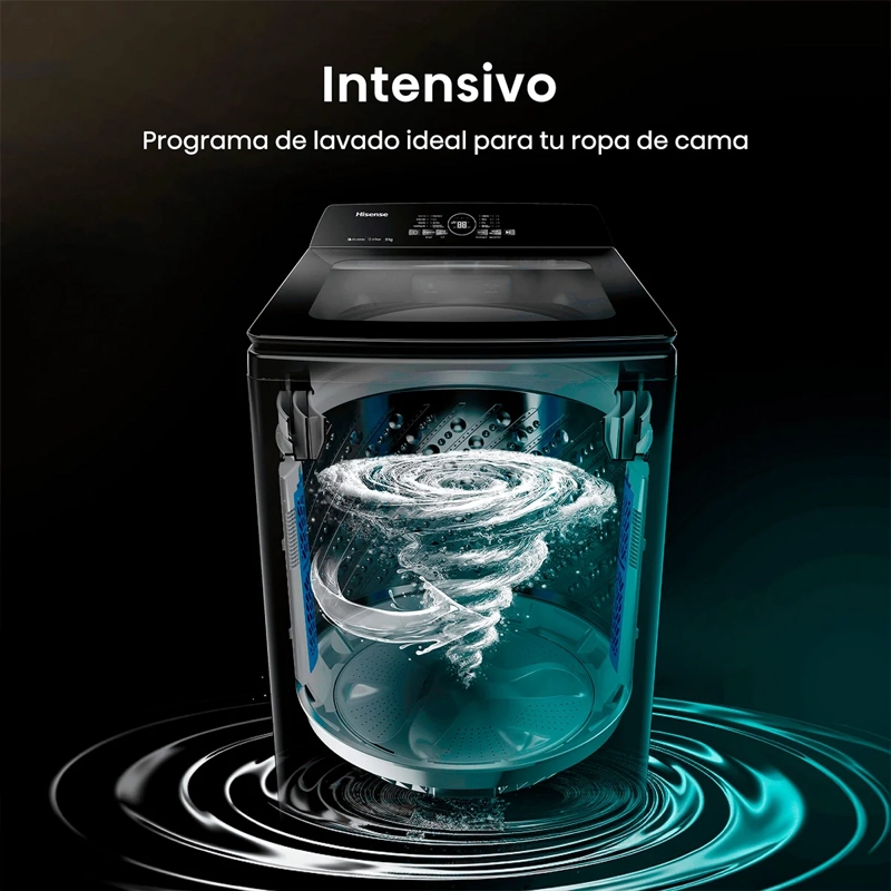 LAVADORA CARGA SUPERIOR HISENSE WT3I2123UT 21KG GRIS - 6