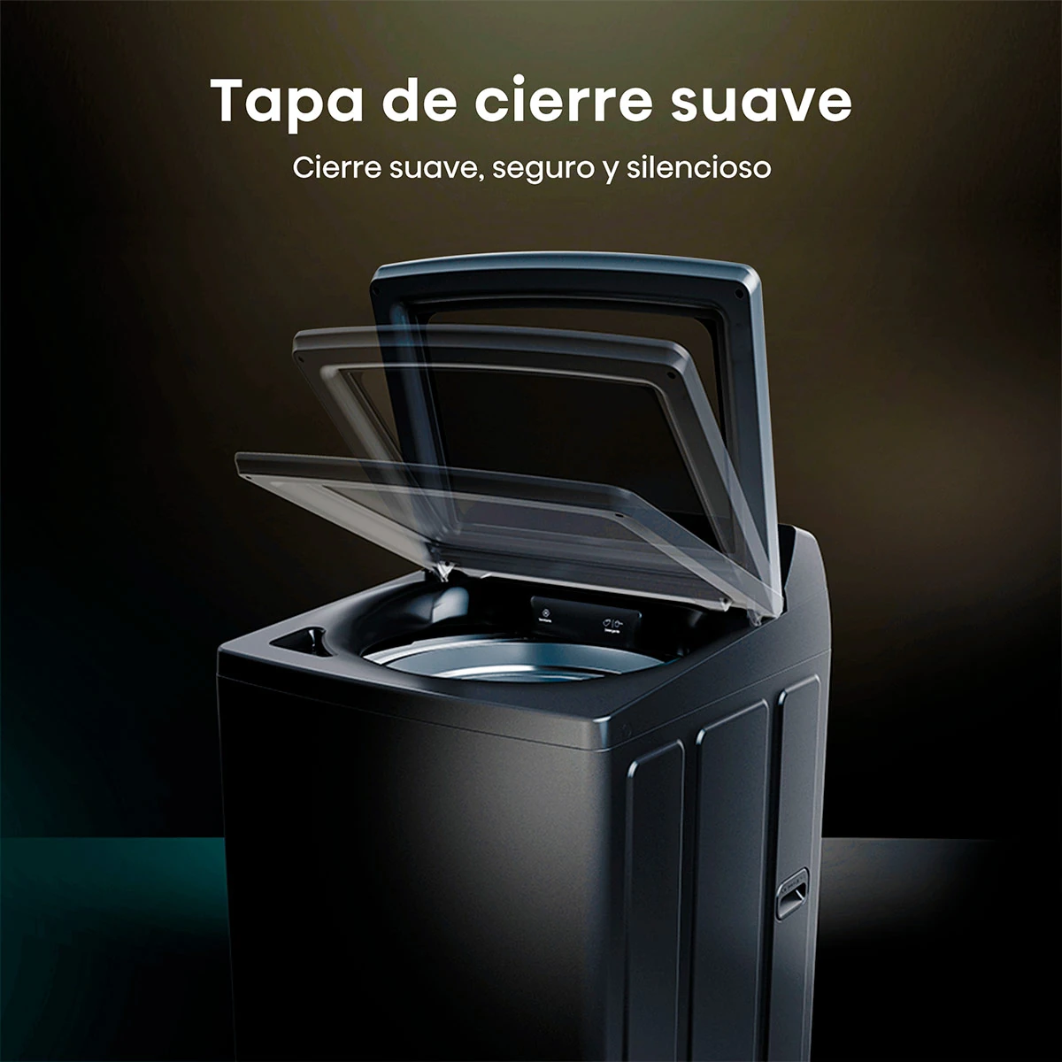LAVADORA CARGA SUPERIOR HISENSE WT3I2323UT 23KG GRAFITO - 8
