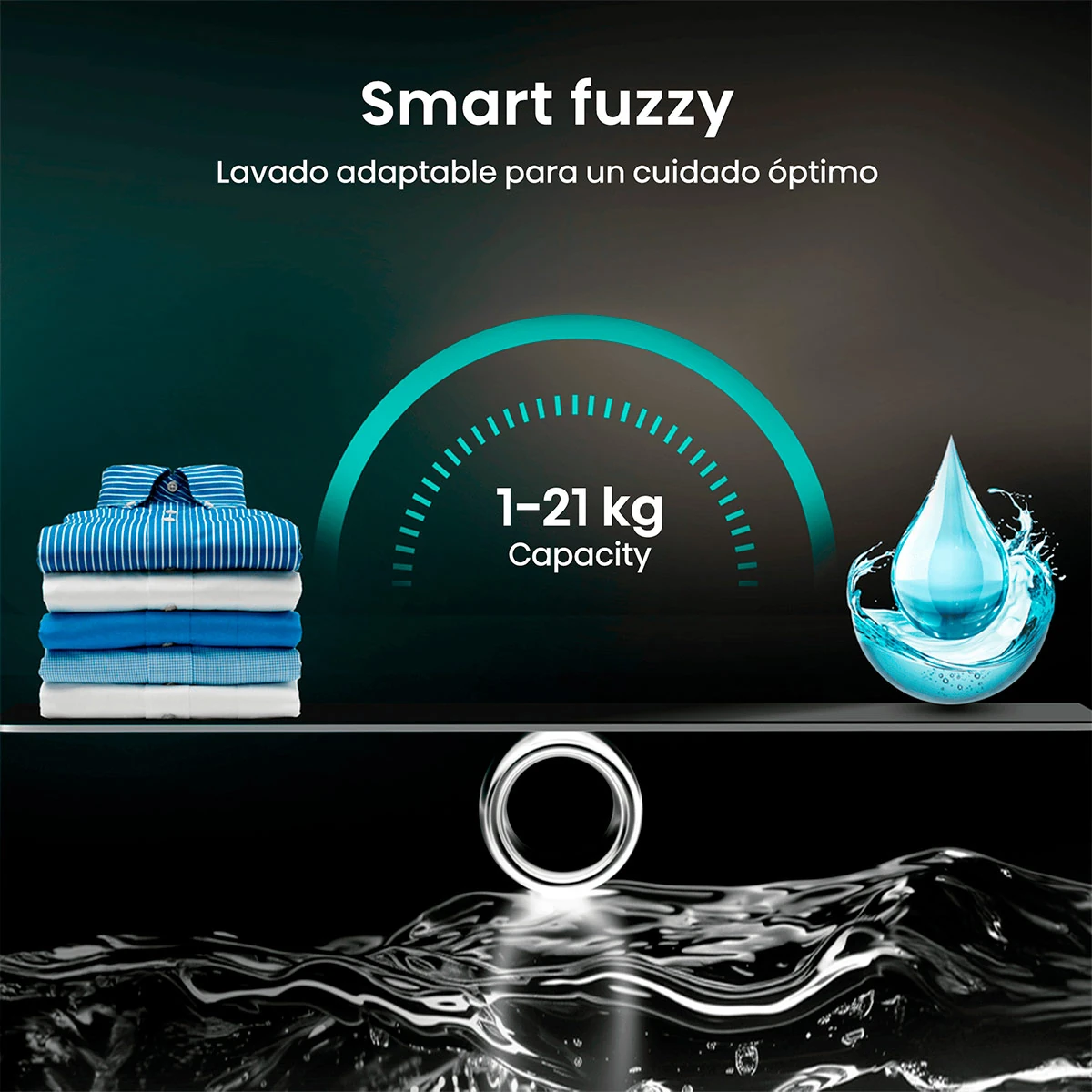 LAVADORA CARGA SUPERIOR HISENSE WT3I2323UT 23KG GRAFITO - 10