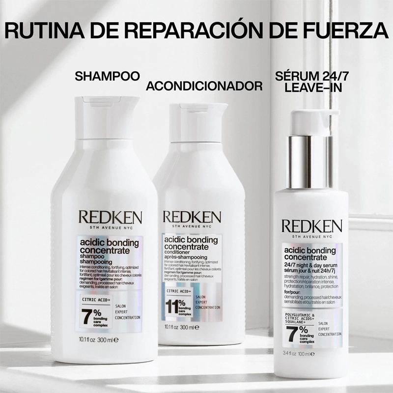 SÉRUM CAPILAR REDKEN 100 ML CABELLO DAÑADO ABC REPARACIÓN 24/7 ACIDIC BONDING CONCENTRATE - 10