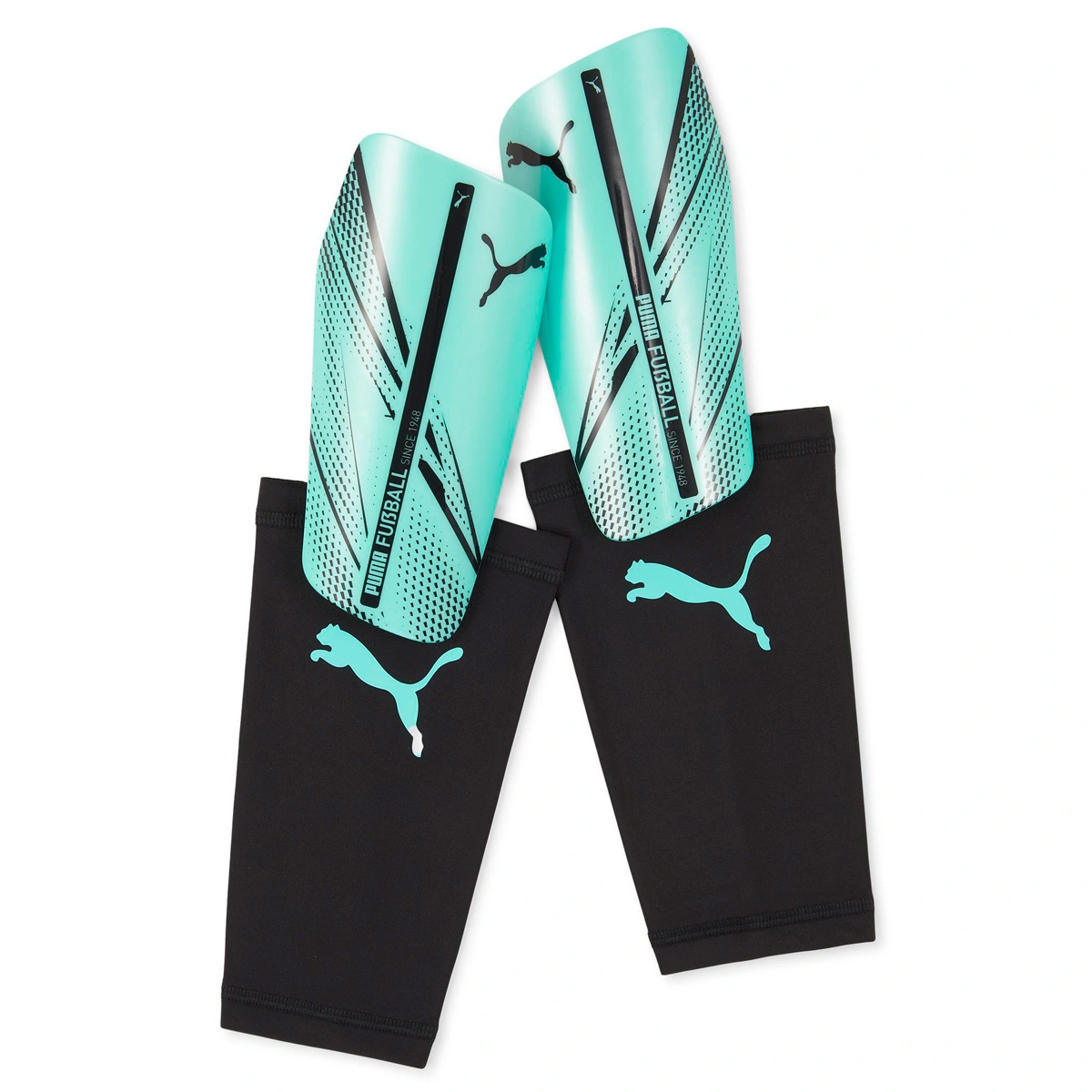 CANILLERAS PUMA TURQUESA ATTACANTO SLEEVE