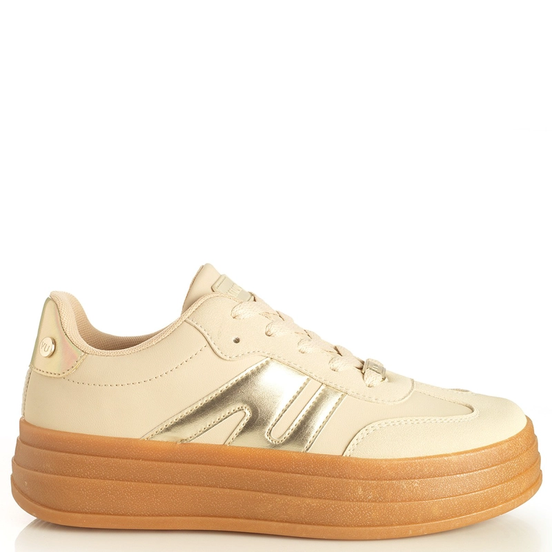 ZAPATILLAS MUJER VIA UNO CASUAL DORADO 22641702  - 1