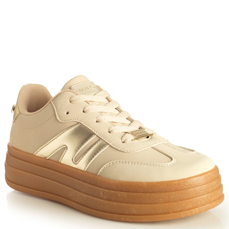 ZAPATILLAS MUJER VIA UNO CASUAL DORADO 22641702  - 2