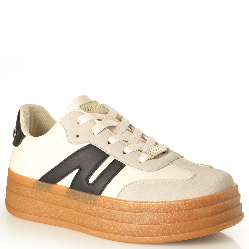 ZAPATILLAS MUJER VIA UNO CASUAL NEGRO 22641702  - 2