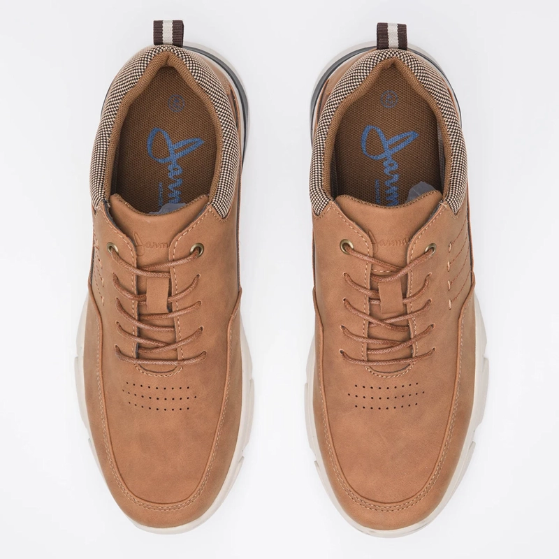 ZAPATILLAS HOMBRE JARMAN CASUALES CAMEL LJ2101298 - 4