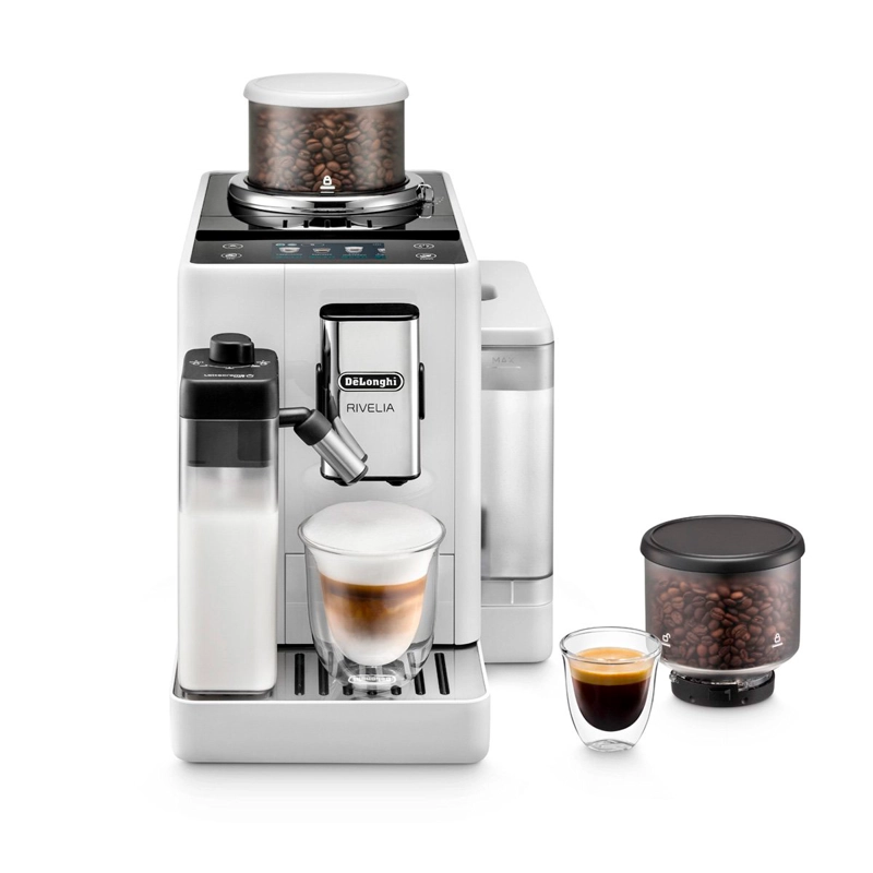 CAFETERA DELONGHI SUPER AUTOMÁTICA RIVELIA BLANCO - 1