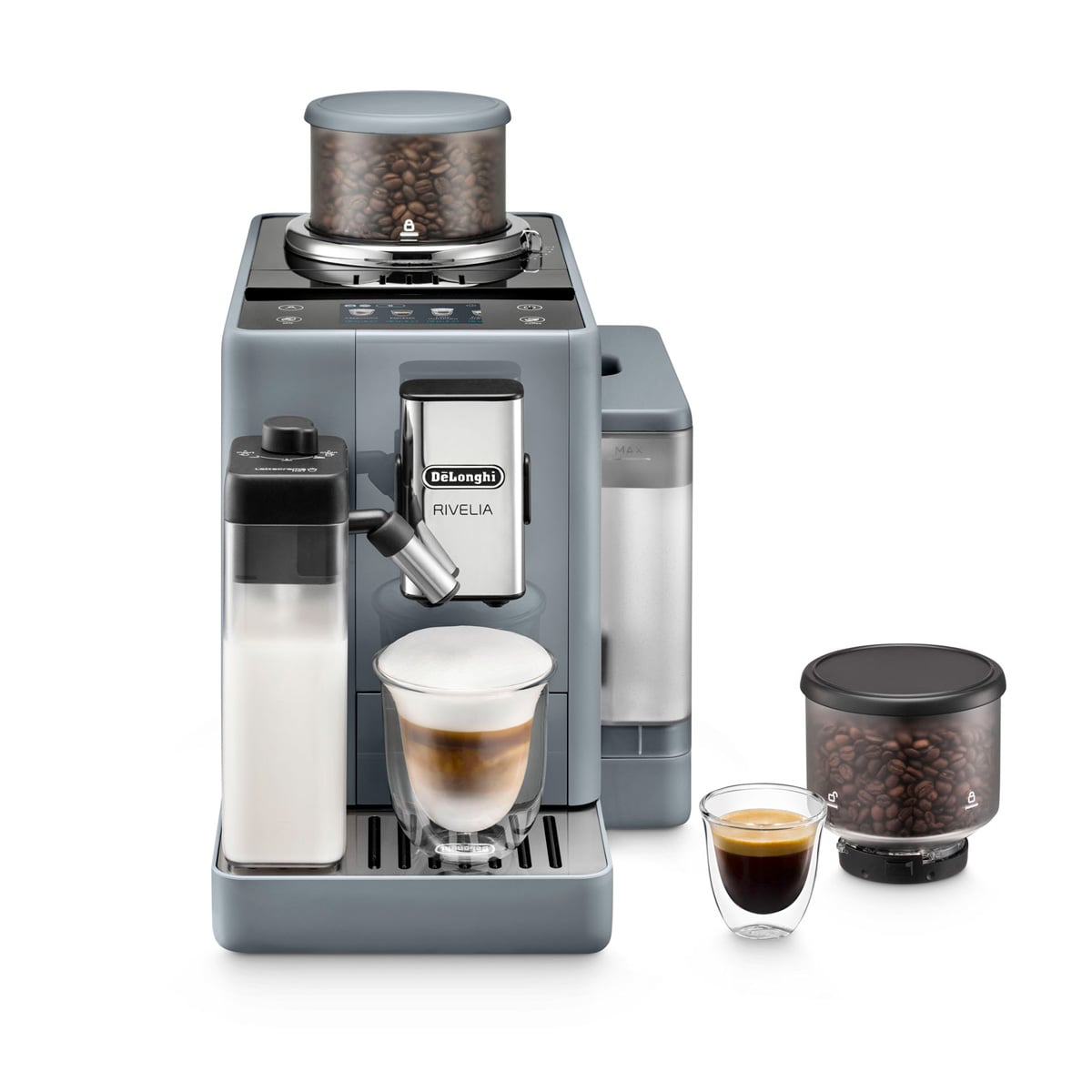 CAFETERA DELONGHI SUPER AUTOMÁTICA RIVELIA GRIS - 1