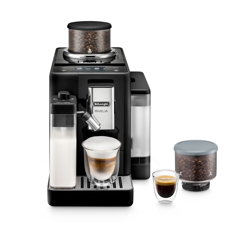 CAFETERA DELONGHI SUPER AUTOMÁTICA RIVELIA NEGRO - 1