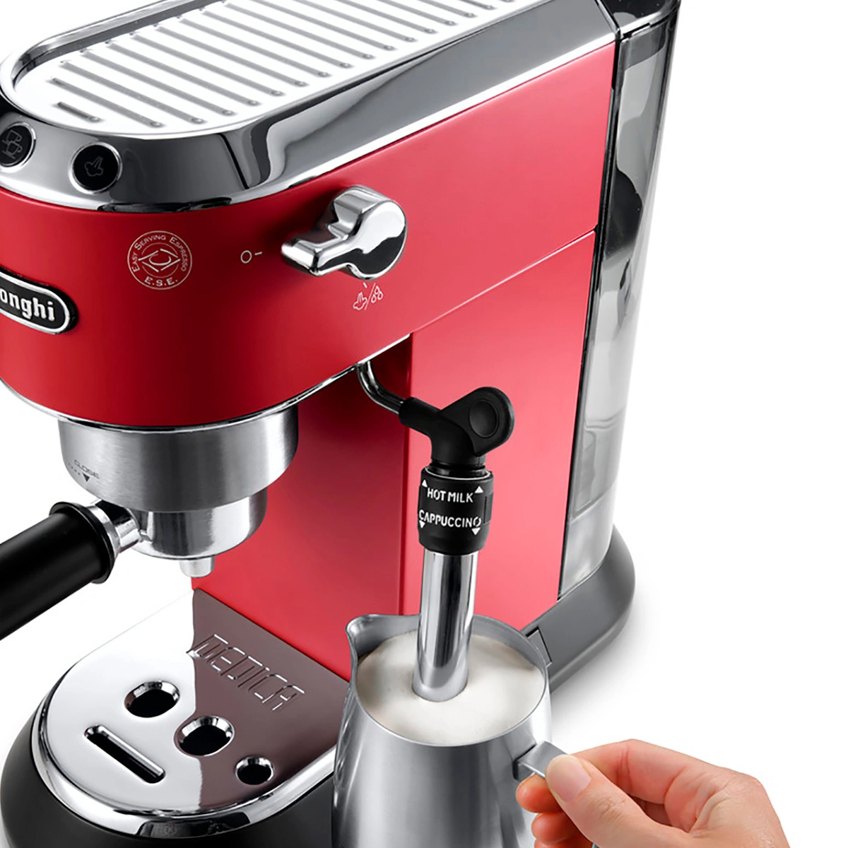 CAFETERA DELONGHI HIDROPRESIÓN DEDICA STYLE ROJO - 6