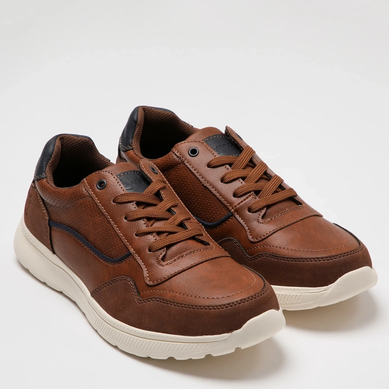 ZAPATILLAS HOMBRE JARMAN CASUALES CAFÉ HS23348  - 2