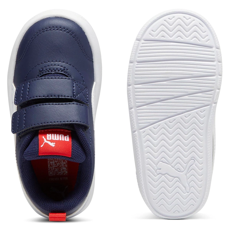ZAPATILLAS UNISEX INFANTIL PUMA CASUALES AZUL COURTFLEX - 4