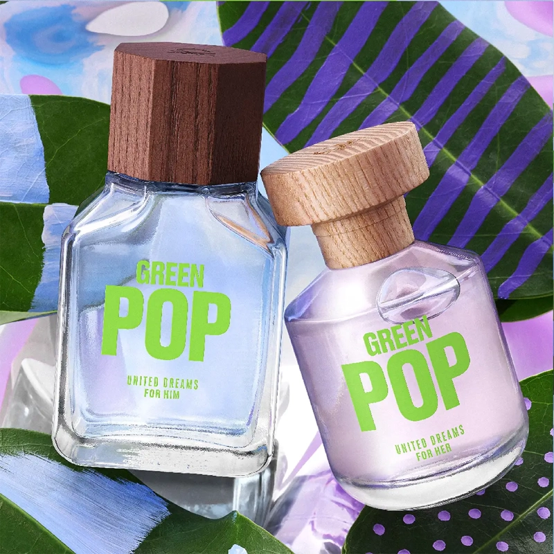 PERFUME BENETTON DREAMS GREEN POP MUJER UNITED FOR HER EDT 80 ML - 4