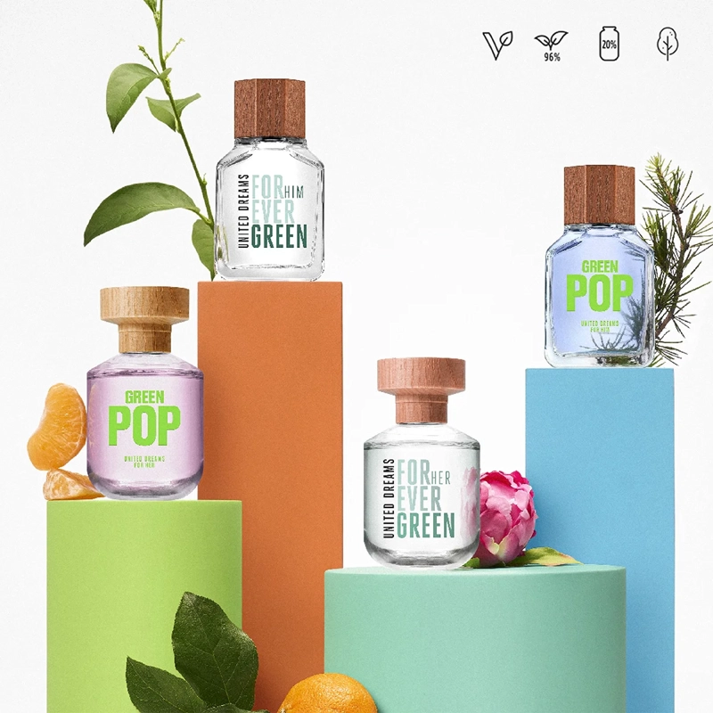 PERFUME BENETTON DREAMS GREEN POP MUJER UNITED FOR HER EDT 80 ML - 5