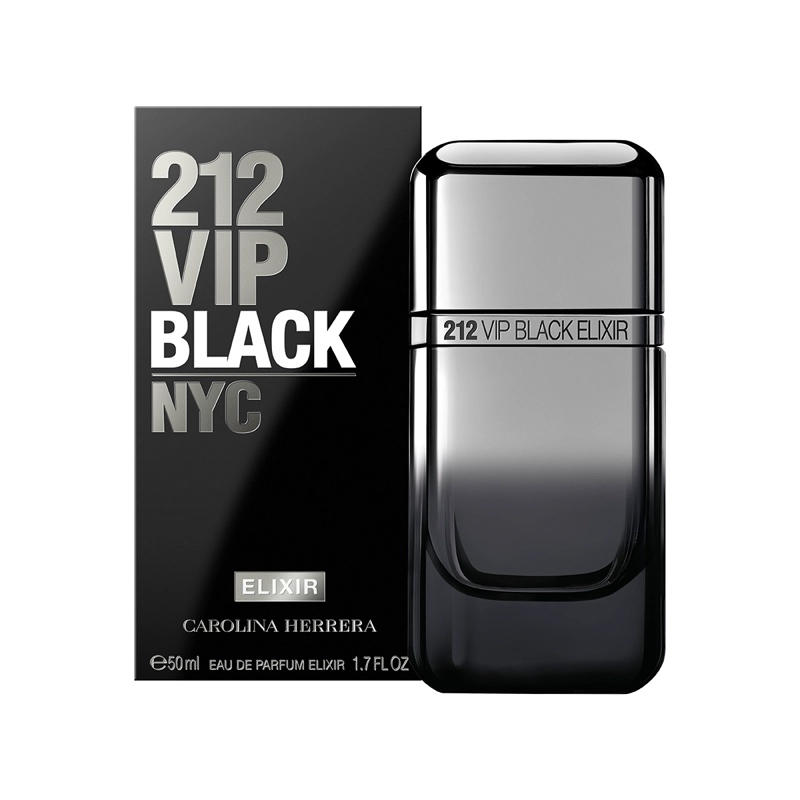 PERFUME CAROLINA HERRERA 212 VIP BLACK ELIXIR HOMBRE EDP 50 ML - 2