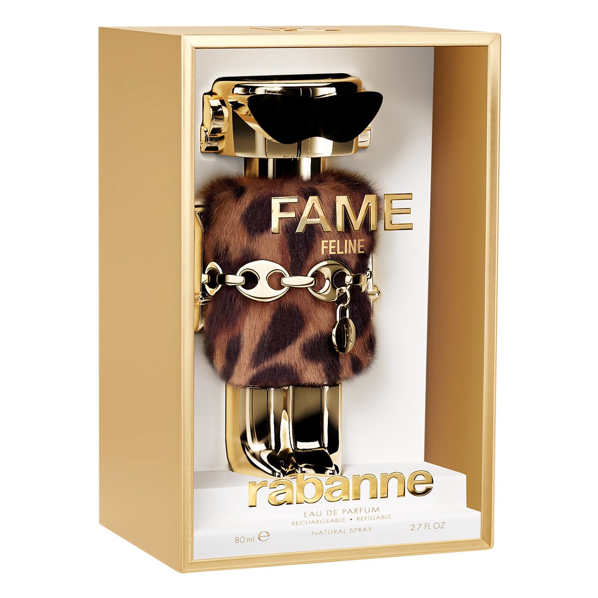 PERFUME RABANNE FAME FELINE MUJER EDP RECARGABLE 80 ML - 3