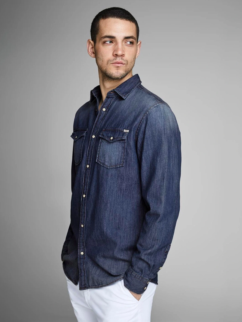 CAMISA HOMBRE JACK & JONES MANGA LARGA - 2