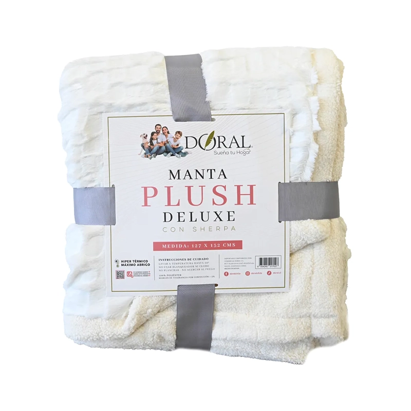 MANTA DORAL OUTBOSS DELUXE 152 X 127 CM SHERPA BLANCO - 4