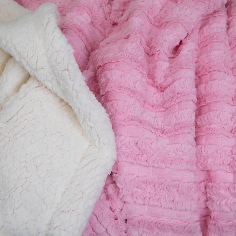 MANTA DORAL OUTBOSS DELUXE 152 X 127 CM SHERPA ROSADO - 3