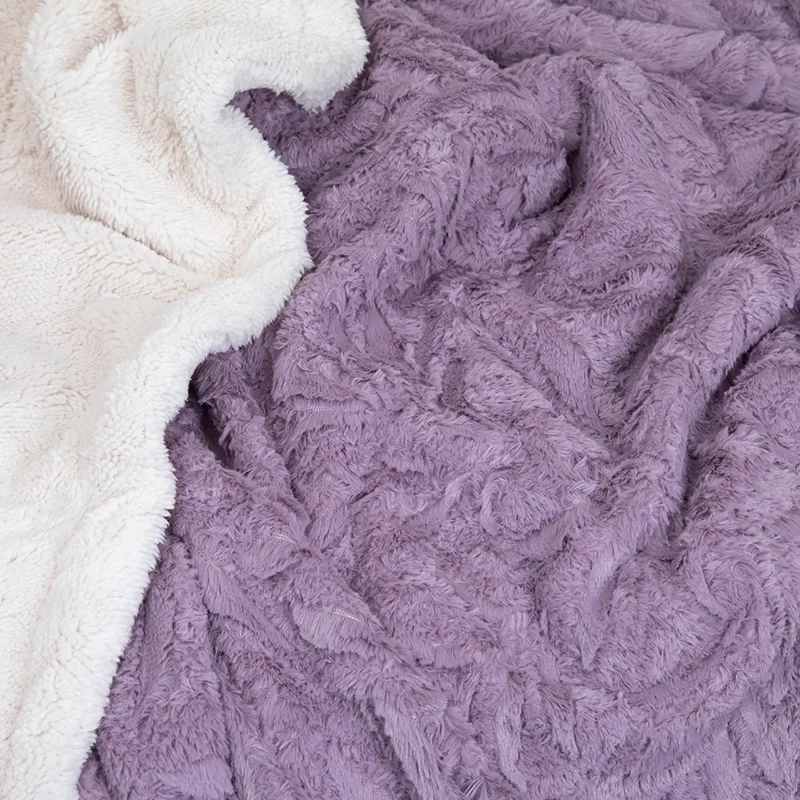 MANTA DORAL OUTBOSS DELUXE 152 X 127 CM SHERPA VIOLETA - 3