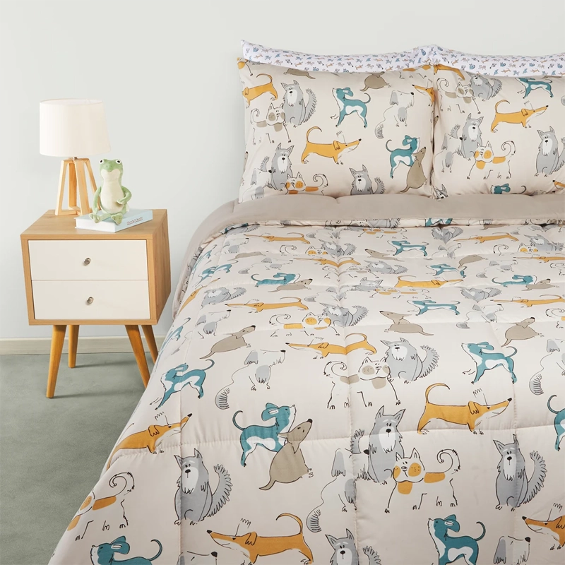 PLUMÓN RIPLEY HOME MICROFIBRA 1.5 PLAZAS PERRITOS - 1